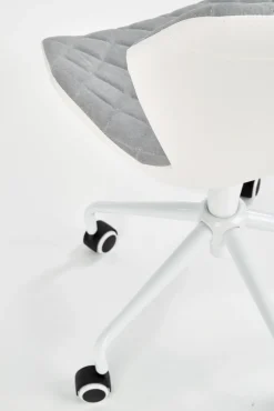 Halmar Fotele*MATRIX 3 fotel młodzieżowy jasny popielaty / biały (1p=1szt)1 sztuka