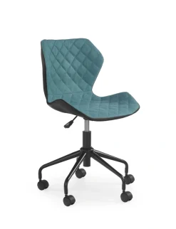 Halmar Fotele*MATRIX fotel młodzieżowy czarny / turkusowy (1p=1szt)1 sztuka