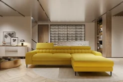 Wersal Narożniki Do Salonu|Narożniki*Mały narożnik rozkładany z regulowanymi zagłówkami Navas S