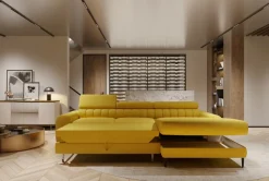 Wersal Narożniki Do Salonu|Narożniki*Mały narożnik rozkładany z regulowanymi zagłówkami Navas S