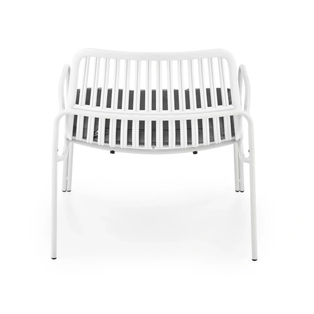 Halmar Fotele*MELBY fotel wypoczynkowy, stelaż - biały, tapicerka - popielaty (2p=6szt)1 sztuka