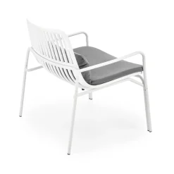 Halmar Fotele*MELBY fotel wypoczynkowy, stelaż - biały, tapicerka - popielaty (2p=6szt)1 sztuka