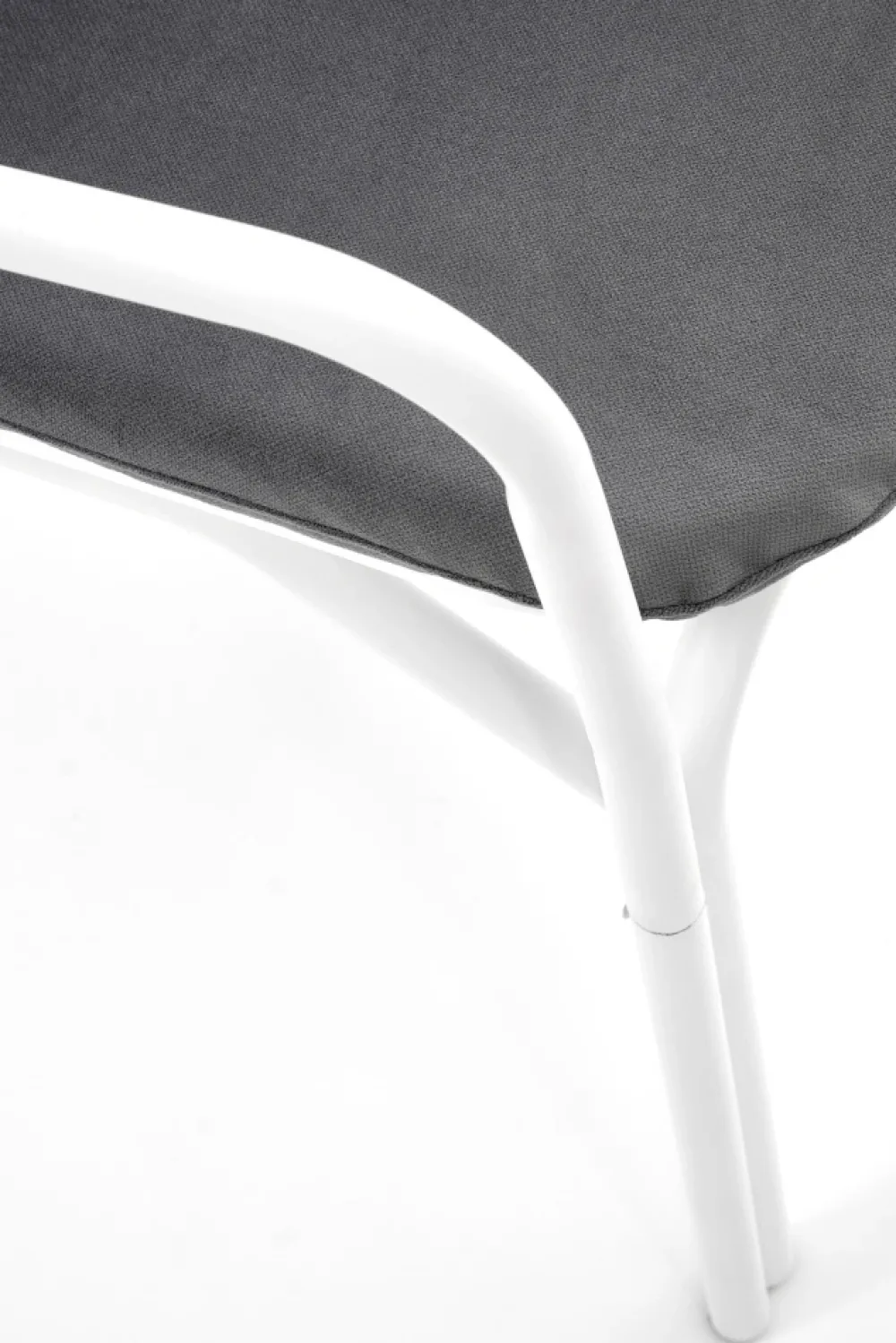 Halmar Fotele*MELBY fotel wypoczynkowy, stelaż - biały, tapicerka - popielaty (2p=6szt)1 sztuka