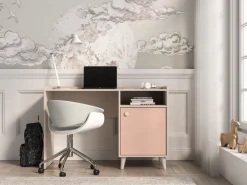 ML Meble Biurka*Mevel 07 Piasek pustyni/Millennial pink - biurko 1D