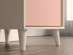 ML Meble Biurka*Mevel 07 Piasek pustyni/Millennial pink - biurko 1D