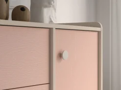 ML Meble Komody*Mevel 05 Piasek pustyni/Millennial pink - komoda 1D3S