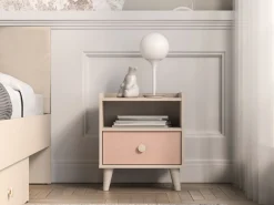 ML Meble Szafki Nocne*Mevel 10 Piasek pustyni/Millennial pink - szafka 1S