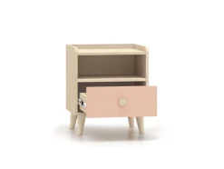 ML Meble Szafki Nocne*Mevel 10 Piasek pustyni/Millennial pink - szafka 1S
