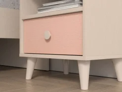 ML Meble Szafki Nocne*Mevel 10 Piasek pustyni/Millennial pink - szafka 1S