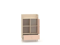 ML Meble Komody*Mevel 04 Piasek pustyni/Millennial pink - komoda 1D1S