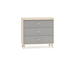 ML Meble Komody*Mevel 06 Piasek pustyni/szary pallad - komoda 3S