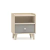 ML Meble Szafki Nocne*Mevel 10 Piasek pustyni/szary pallad - szafka 1S