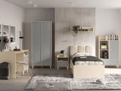 ML Meble Komody*Mevel 04 Piasek pustyni/szary pallad - komoda 1D1S