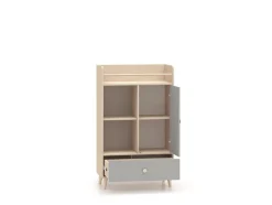 ML Meble Komody*Mevel 04 Piasek pustyni/szary pallad - komoda 1D1S