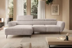 Wersal Narożniki Do Salonu|Narożniki*Minimalistyczny narożnik z elektrycznym wysuwem siedziska Alisson S