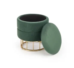 Halmar Fotele*MINTY pufa ciemny zielony / złoty (1p=1szt)1 sztuka