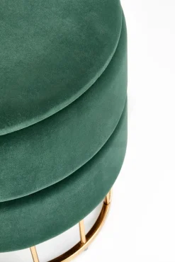 Halmar Fotele*MINTY pufa ciemny zielony / złoty (1p=1szt)1 sztuka