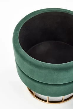 Halmar Fotele*MINTY pufa ciemny zielony / złoty (1p=1szt)1 sztuka