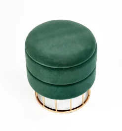 Halmar Fotele*MINTY pufa ciemny zielony / złoty (1p=1szt)1 sztuka