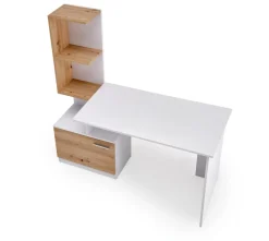Halmar Biurka*MISO biurko, biały / dąb artisan (2p=1szt)1 sztuka