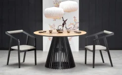 Halmar Stoły*MIYAKI stół blat - dąb naturalny, noga - czarny (2p=1szt)1 sztuka