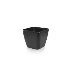 ArteHome Doniczki I Osłonki*Modena Glossy funkcjonalna donica w kolorze czarnym z wkładem nawadniającym 29x29x26,5