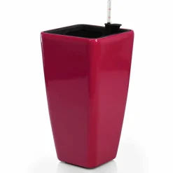 ArteHome Doniczki I Osłonki*Modena Glossy funkcjonalna donica w kolorze czerwonym z wkładem nawadniającym 22x22x41