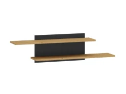 ML Meble Półki*MODESTO 08 dąb stylowy/czarny - półka