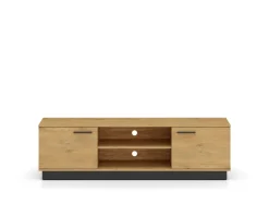 ML Meble Szafki Rtv*MODESTO 06 dąb stylowy/czarny - RTV2D