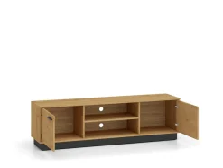 ML Meble Szafki Rtv*MODESTO 06 dąb stylowy/czarny - RTV2D