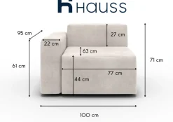 Hauss Kanapy I Sofy Do Salonu|Narożniki Do Salonu*Moduł pojedyńczy z bokiem po lewej stronie Enjoy 1BL