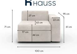 Hauss Kanapy I Sofy Do Salonu|Narożniki Do Salonu*Moduł pojedyńczy z bokiem po prawej stronie Enjoy 1BP
