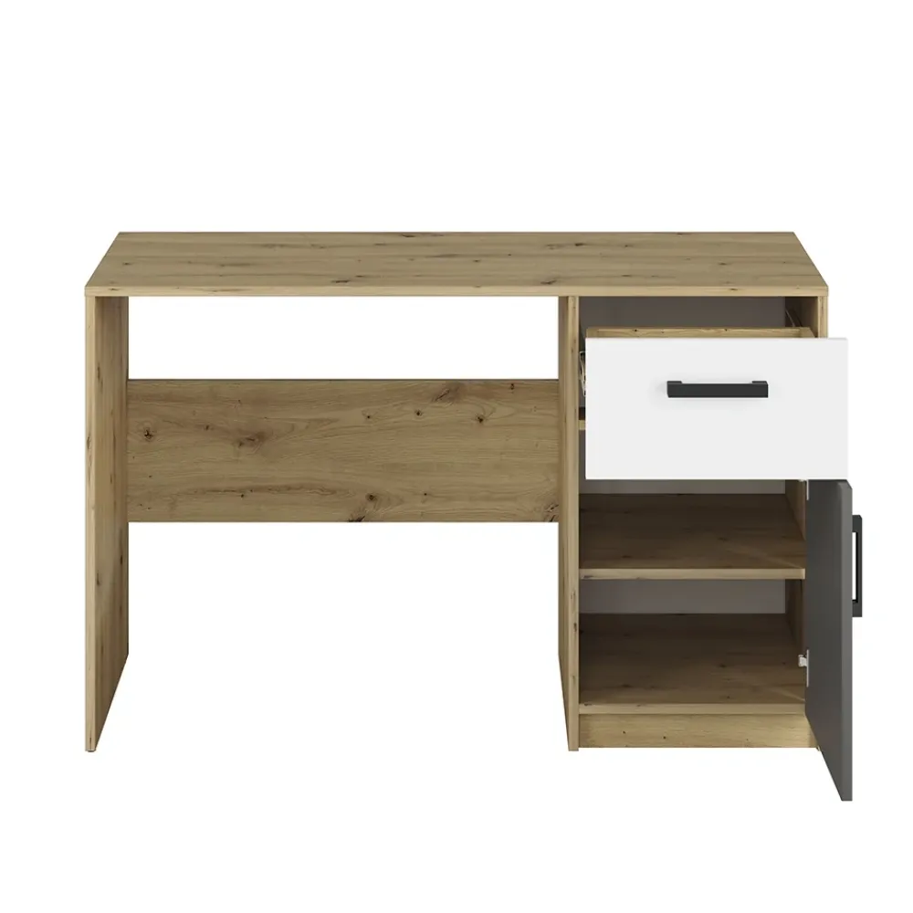 Dzieci ML Meble Biurka Do Pokoju Młodzieżowego|Krzesła Do Biurka Do Pokoju Dziecięcego*Młodzieżowe biurko z szuflada i szafką FINI 08