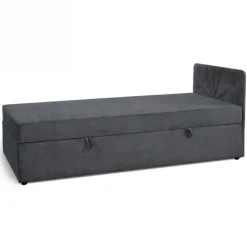 Dzieci Mebelbos Łóżka Młodzieżowe|Łóżka Do Pokoju Dziecięcego*Młodzieżowy tapczan 90x200 z pojemnikiem Sun grafitowy