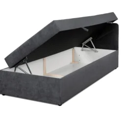 Dzieci Mebelbos Łóżka Młodzieżowe|Łóżka Do Pokoju Dziecięcego*Młodzieżowy tapczan 90x200 z pojemnikiem Sun grafitowy