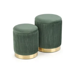 Halmar Fotele*MONTY zestaw 2 puf, ciemny zielony (1p=1kpl)1 sztuka