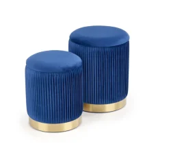 Halmar Fotele*MONTY zestaw 2 puf, granatowy (1p=1kpl)1 sztuka