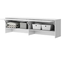 Lenart Tapczany|Nadstawki Do Półkotapczanu*NADSTAWKA BC-09 DO PÓŁKOTAPCZANU POZIOMEGO BIAŁY / BIAŁY POŁYSK BED CONCEPT