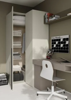 Dzieci Lenart Szafy Do Przedpokoju|Szafy Do Pokoju Młodzieżowego*Narożna szafa młodzieżowa Woow WO-01 kolor szampański