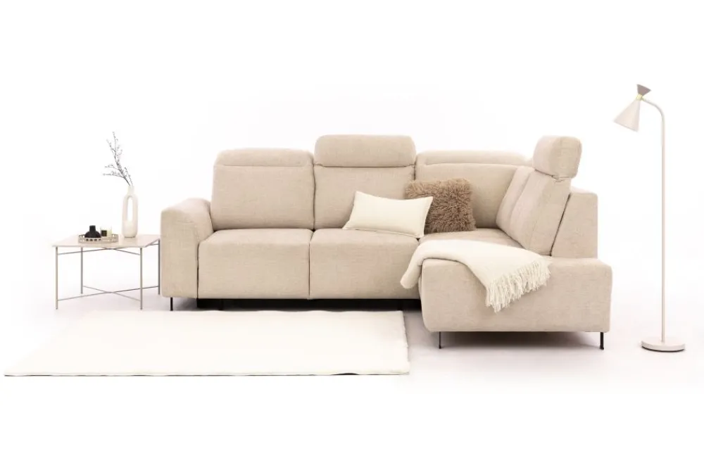 Bogart Narożniki Do Salonu|Narożniki*Narożnik do salonu z pojemnikiem na pościel MAGNIS BL-A+2SF+OT2P+N-A prawy