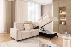 Bogart Narożniki Do Salonu|Narożniki*Narożnik do salonu z pojemnikiem na pościel MAGNIS BL-A+2SF+OT2P+N-A prawy