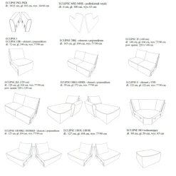 Libro Narożniki Do Salonu|Narożniki*Narożnik modułowy z funkcją spania i portem USB  Eclipse - komfort, który pokochasz