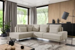 Bogart Narożniki Do Salonu|Narożniki*Narożnik Nicole L z funkcją spania / Hevia 207.09 / czarne nogi / strona lewa