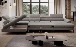 Wersal Narożniki Do Salonu|Narożniki*Narożnik z funkcją spania i pojemnikiem na pościel Empoli XL