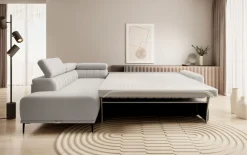 Wersal Narożniki Do Salonu|Narożniki*Narożnik z funkcją spania 140x197 i pojemnikiem lewostronny Gandi Corner Vouge 02 - piaskowy