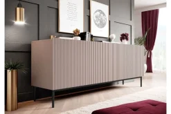 Bogart Komody*NICOLE KOMODA 200 4D - anticrosa / czarny stelaż