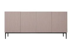 Bogart Komody*NICOLE KOMODA 200 4D - anticrosa / czarny stelaż