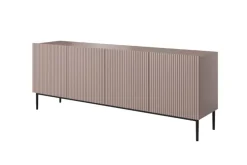 Bogart Komody*NICOLE KOMODA 200 4D - anticrosa / czarny stelaż