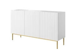 Bogart Komody*NICOLE KOMODA 150 3D - biały mat / złoty stelaż