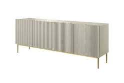 Bogart Komody*NICOLE KOMODA 200 4D - cashmere / złoty stelaż